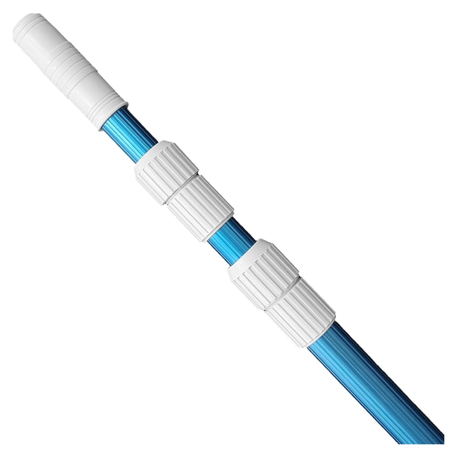 Palo Telescópico de Piscina POOLWHALE 3.66 m Aluminio Azul