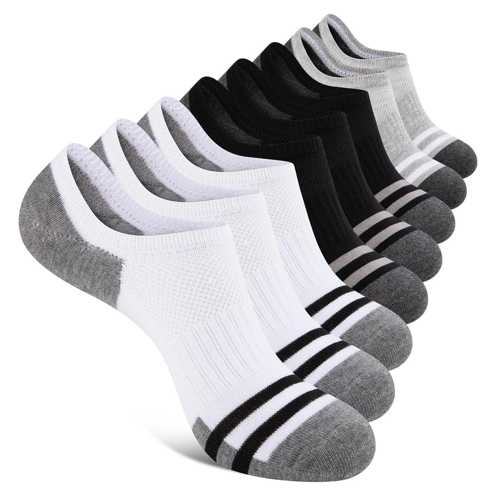 Calcetines Invisibles Heatuff para Hombre - 8 Pares Antideslizantes