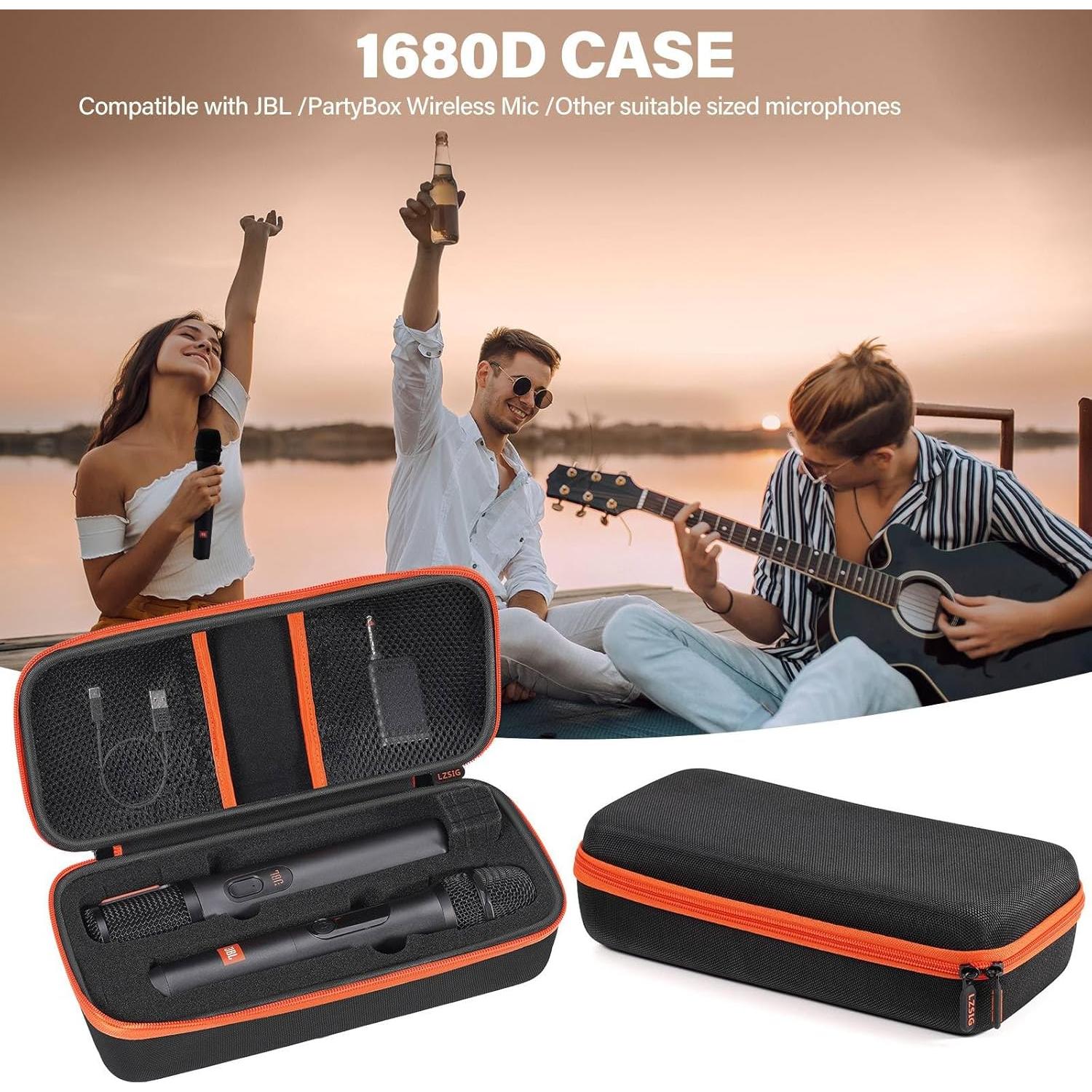 Funda de micrófono inalámbrico JBL con espuma ajustable - Negro