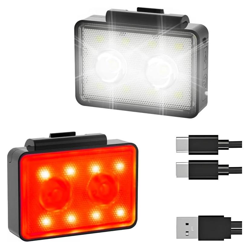 Luces de Bicicleta Recargables USB SUPPENGUIN SP-Bike, 120 Lúmenes, 2 Paquete