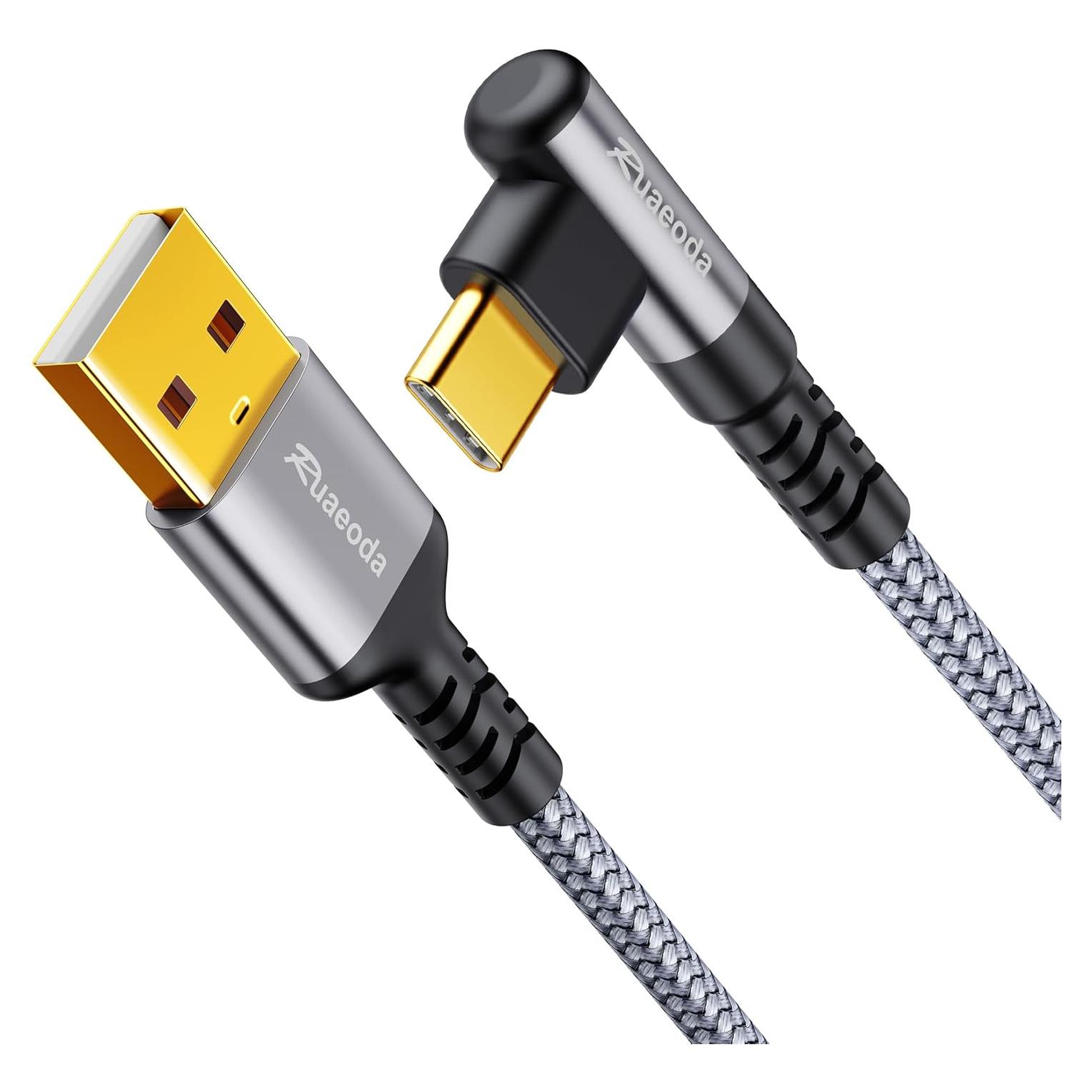 Cable USB A a C 0.91 m Ruaeoda Carga Rápida 3.1A
