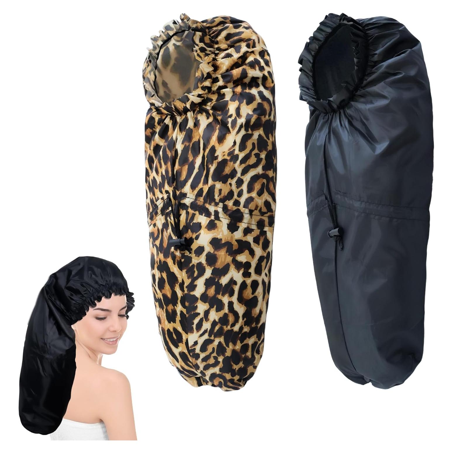 Gorros de Ducha Grandes para Mujeres - 2 PCS Impermeables