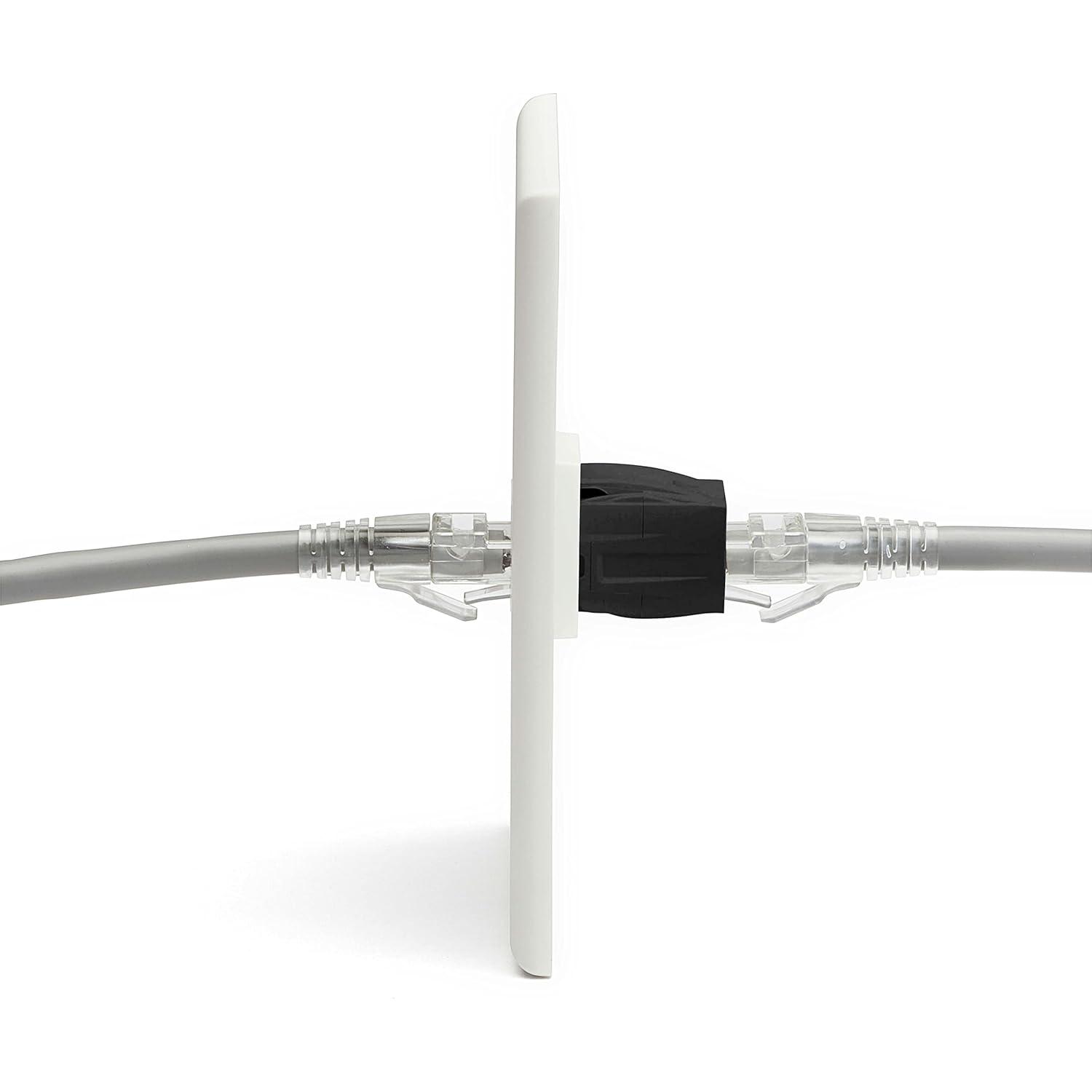 Acopladores RJ45 Keystone trueCABLE Cat6 Negro 2 Piezas