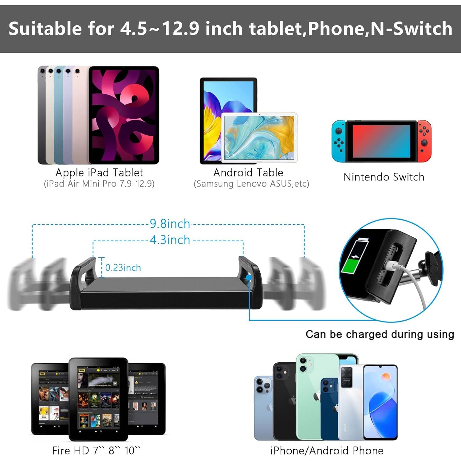 Soporte de Piso Ajustable para Tableta SAMHOUSING Negro 1.40 kg