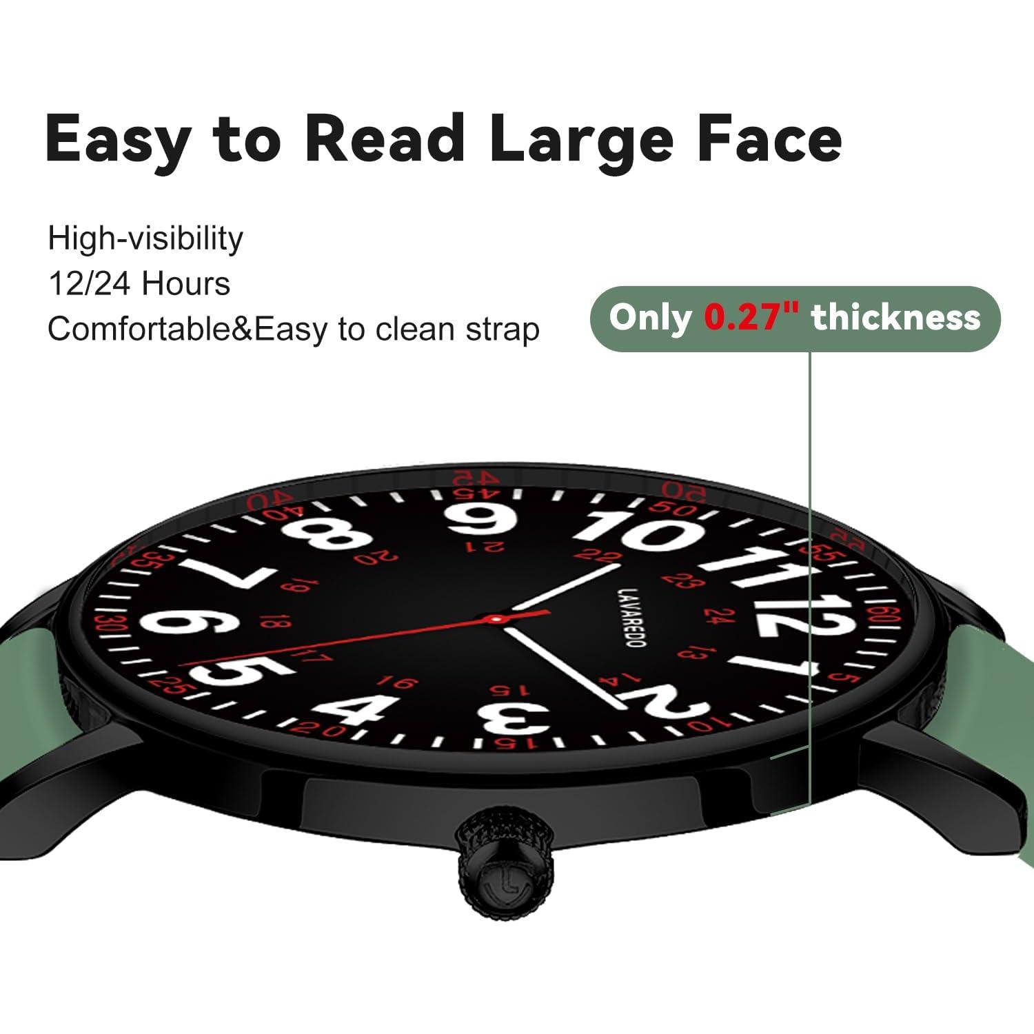 Reloj de Enfermera Bomieux L6664B Verde y Negro 38mm
