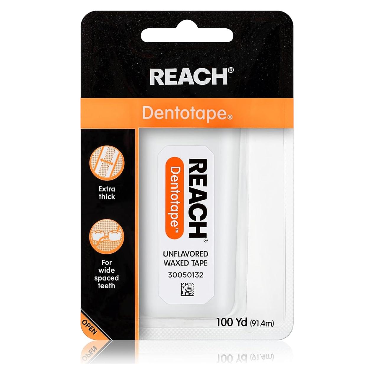 Hilo Dental Cerado REACH Dentotape 91.44 m Extra Ancho