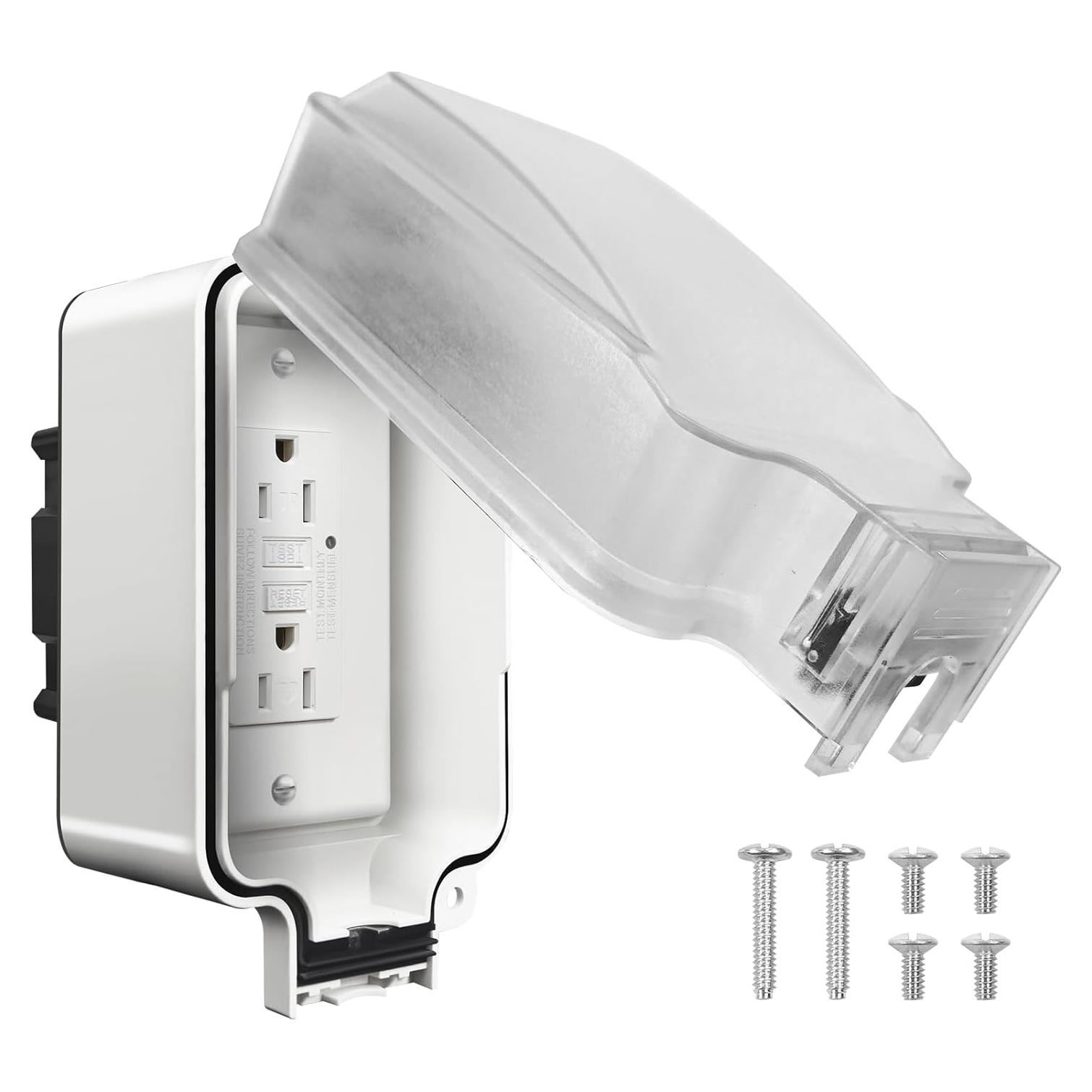 Caja de Salida Eléctrica Exterior GFCI 15A IP66 NEMA 5-15