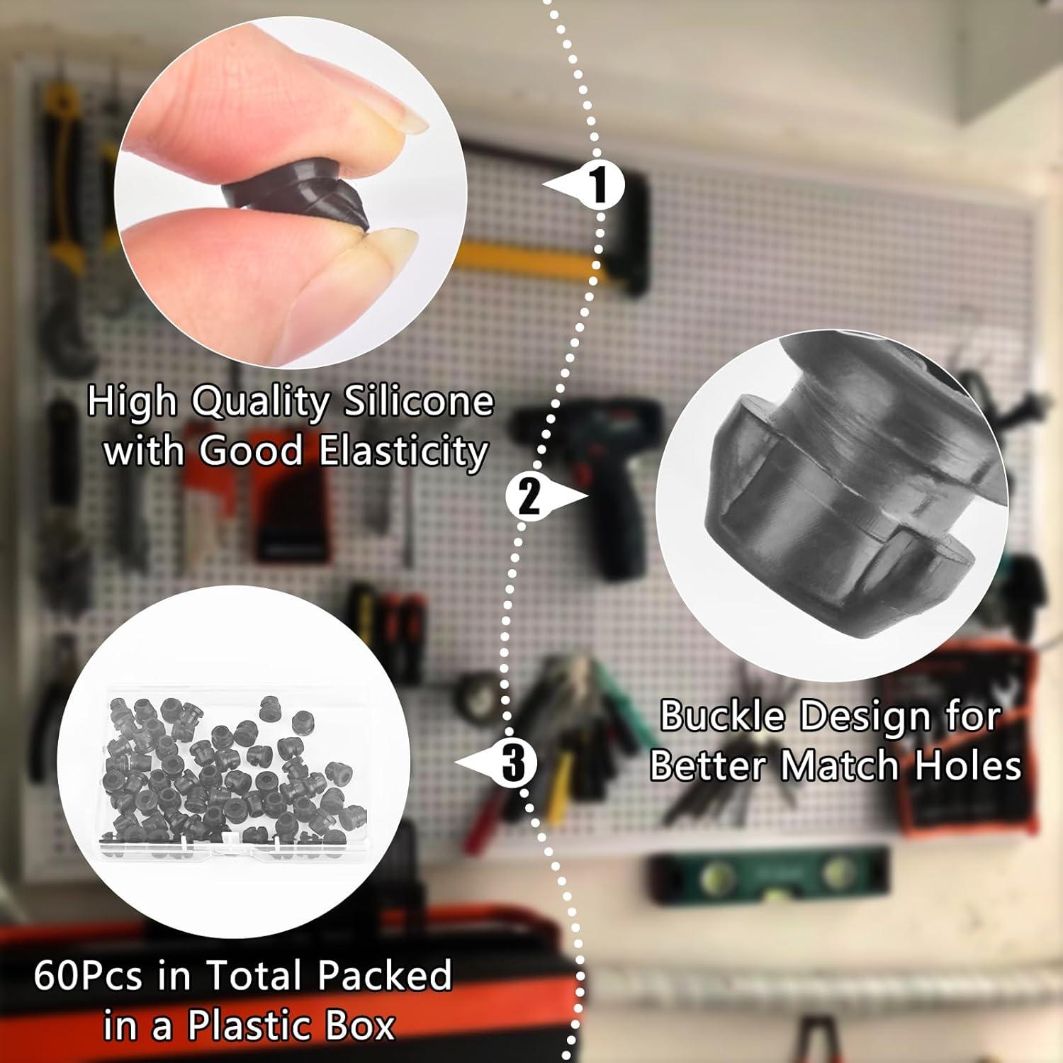 Bloques de Gancho AccEncyc 60 Pcs para Tablero de Perforación