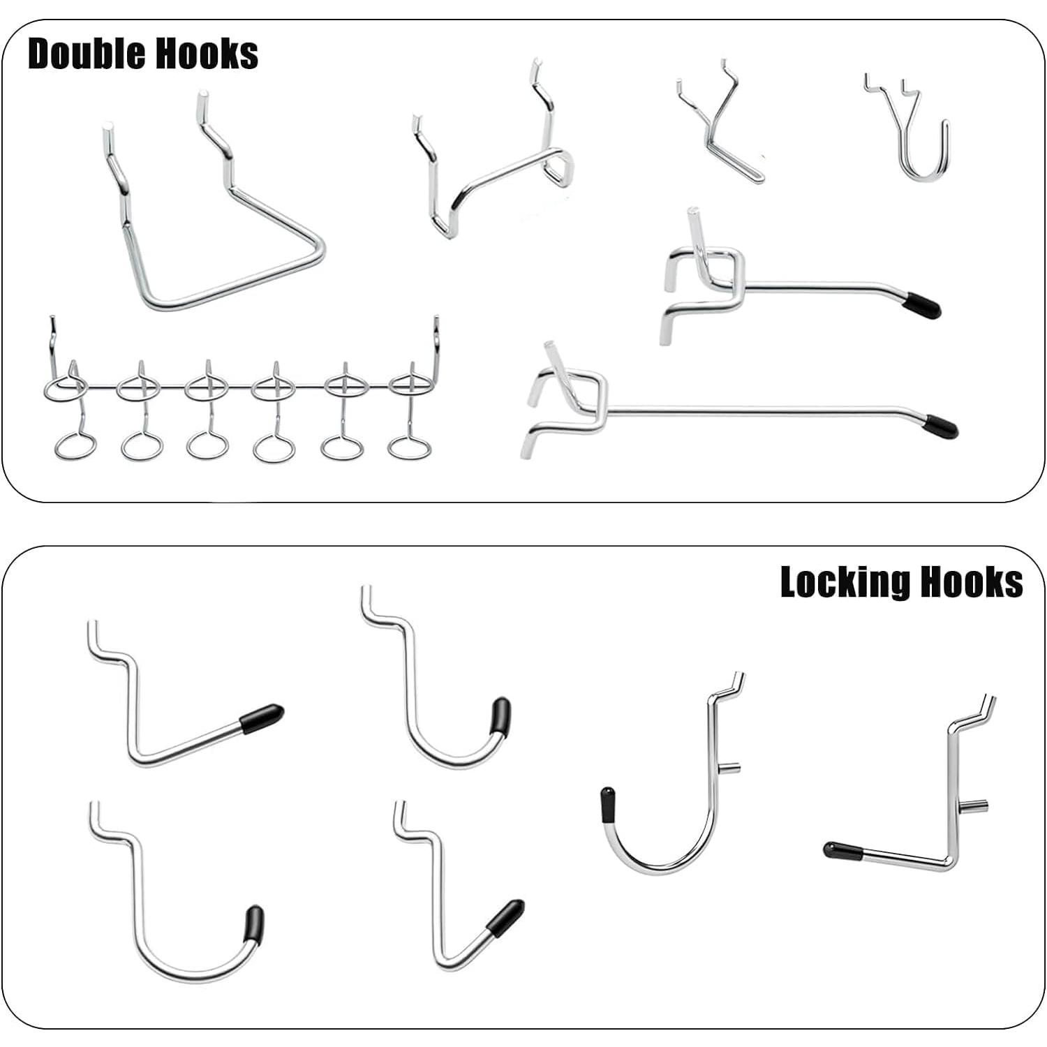 Bloques de Gancho AccEncyc 60 Pcs para Tablero de Perforación