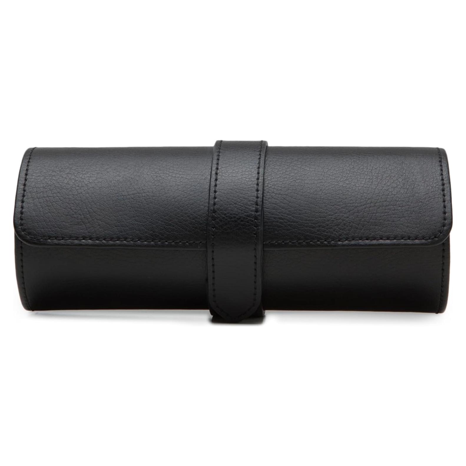 Rollo de Reloj WOLF Heritage Negro/Púrpura - Capacidad 3 Relojes