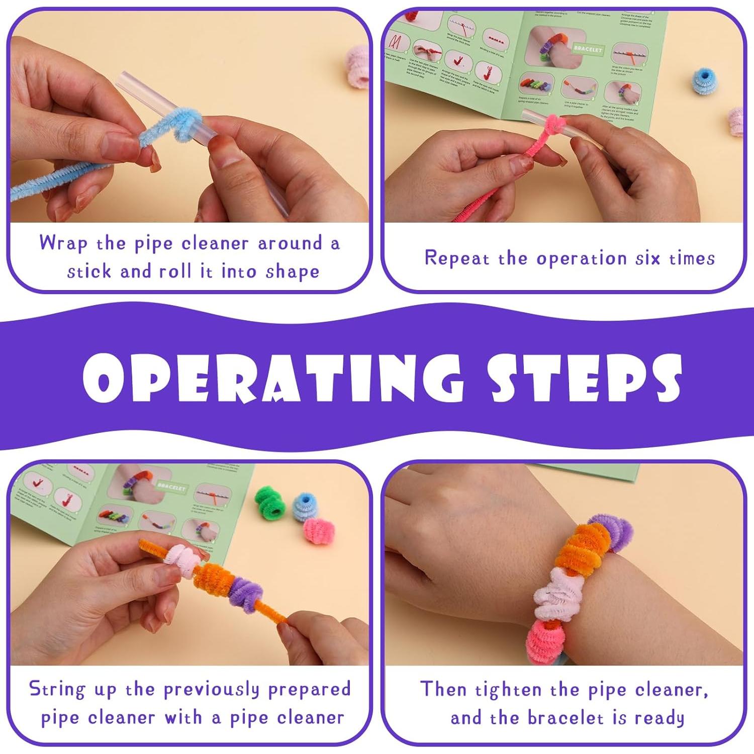 100 Limpiapipas Chenille Púrpura Profundo Giwrmu para Manualidades