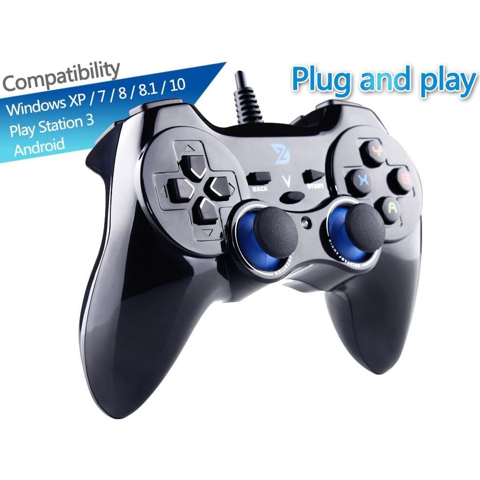 Controlador de Juegos USB ZD-V+ para PC y PS3 - Negro