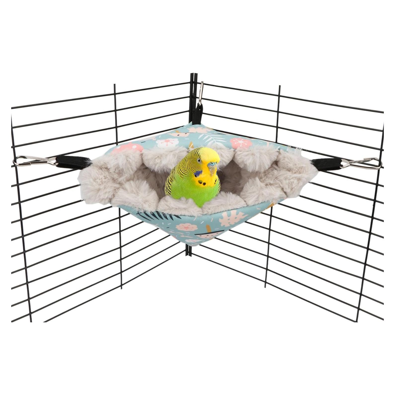 Casa Nido de Pájaro Wontee Pequeña Azul Cálida Colgante