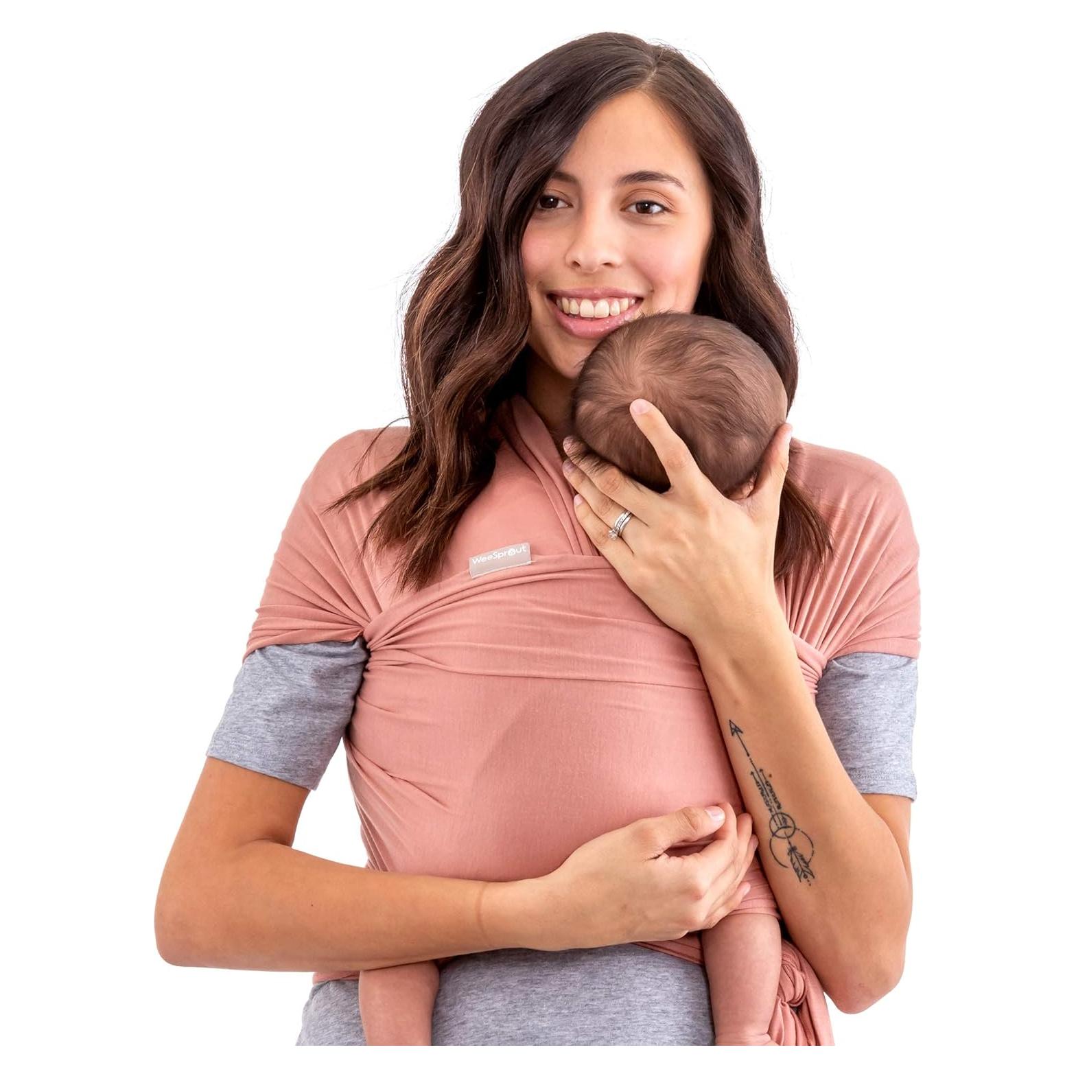 Fular Portabebés WeeSprout Rosa Desierto - 100% Lenzing Modal