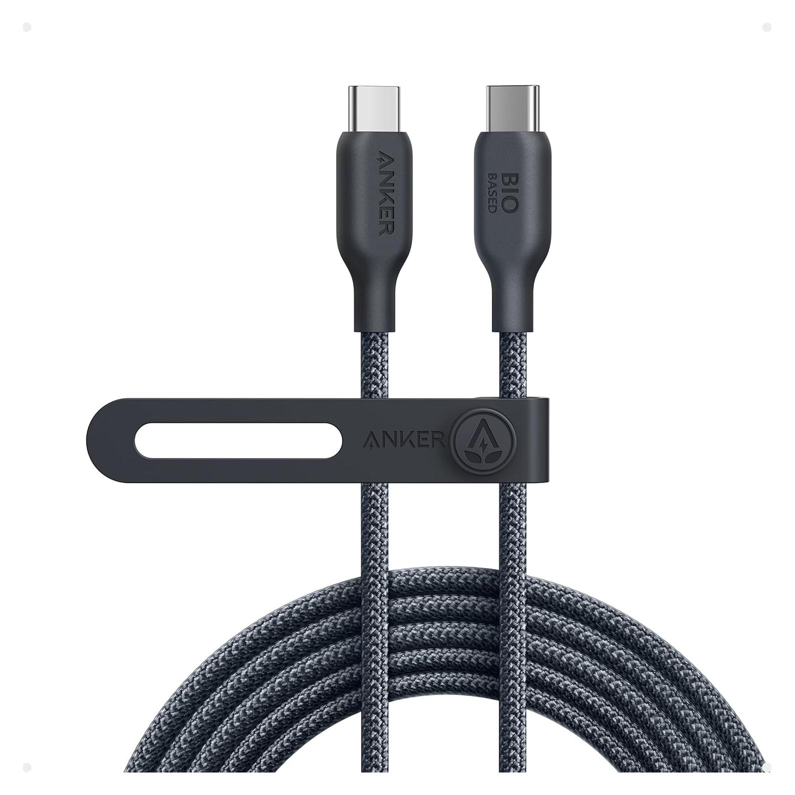 Cable USB C Anker A80E7 240W Carga Rápida 3,05m Negro