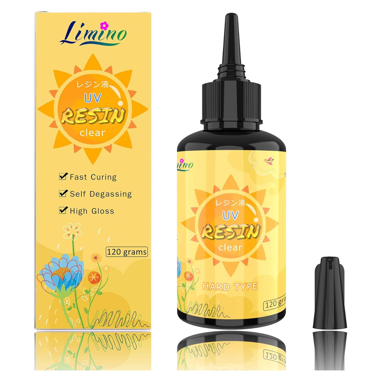 Resina UV Limino 120g Transparente para Joyería y Artesanías