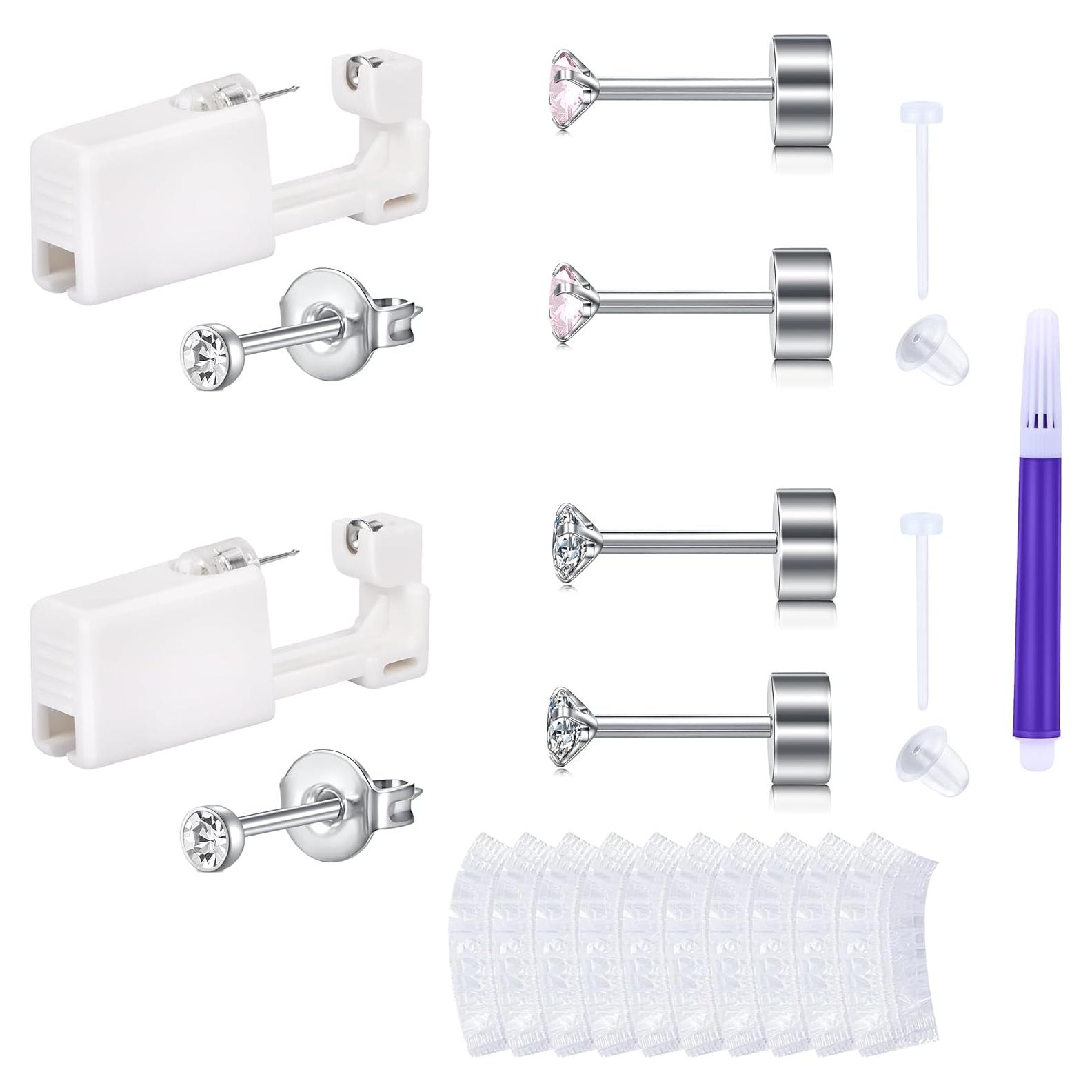 Kit de perforación de orejas AVYRING 20G con aretes 2mm