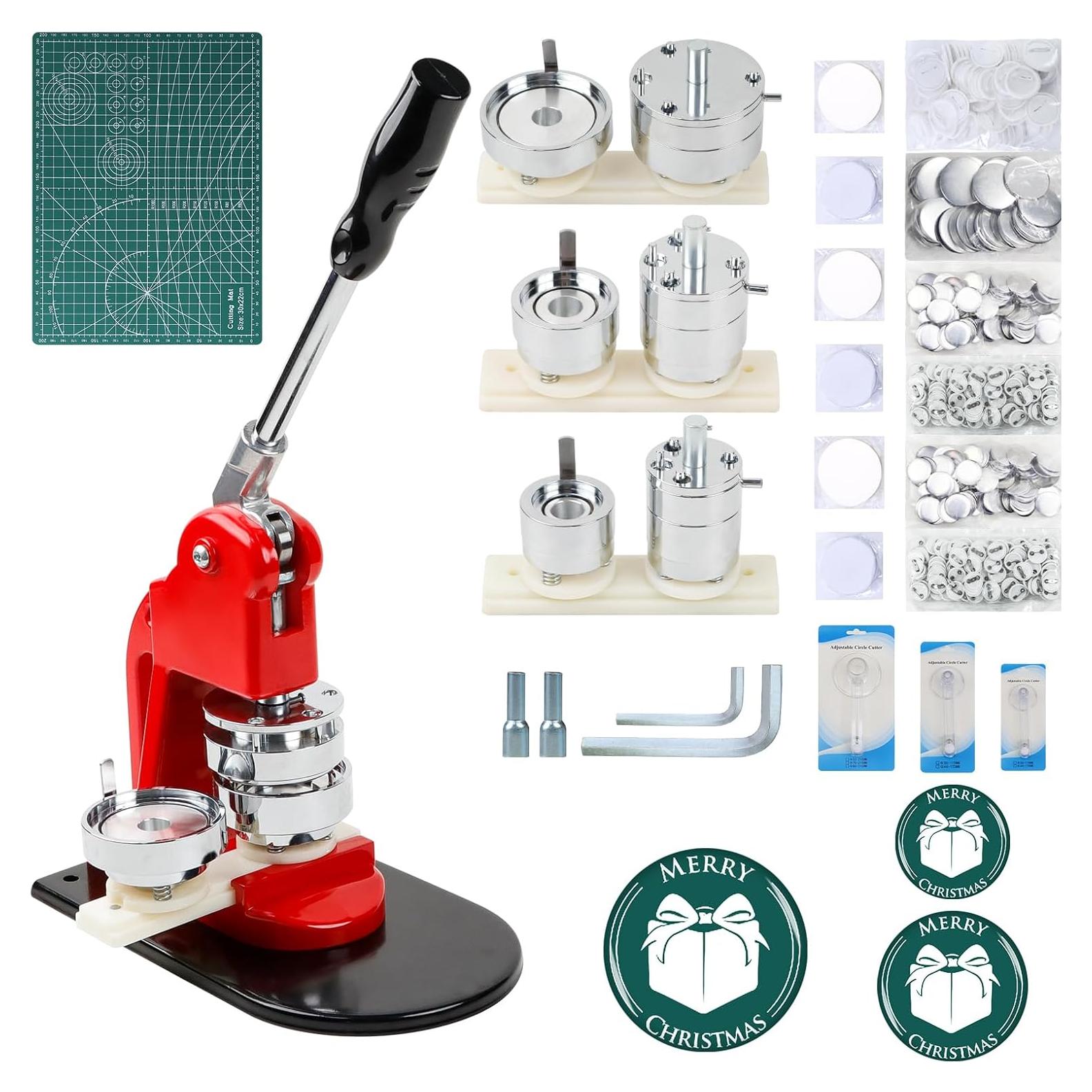 Máquina de Hacer Botones MK.Bear 25mm 32mm 58mm con 300 Piezas