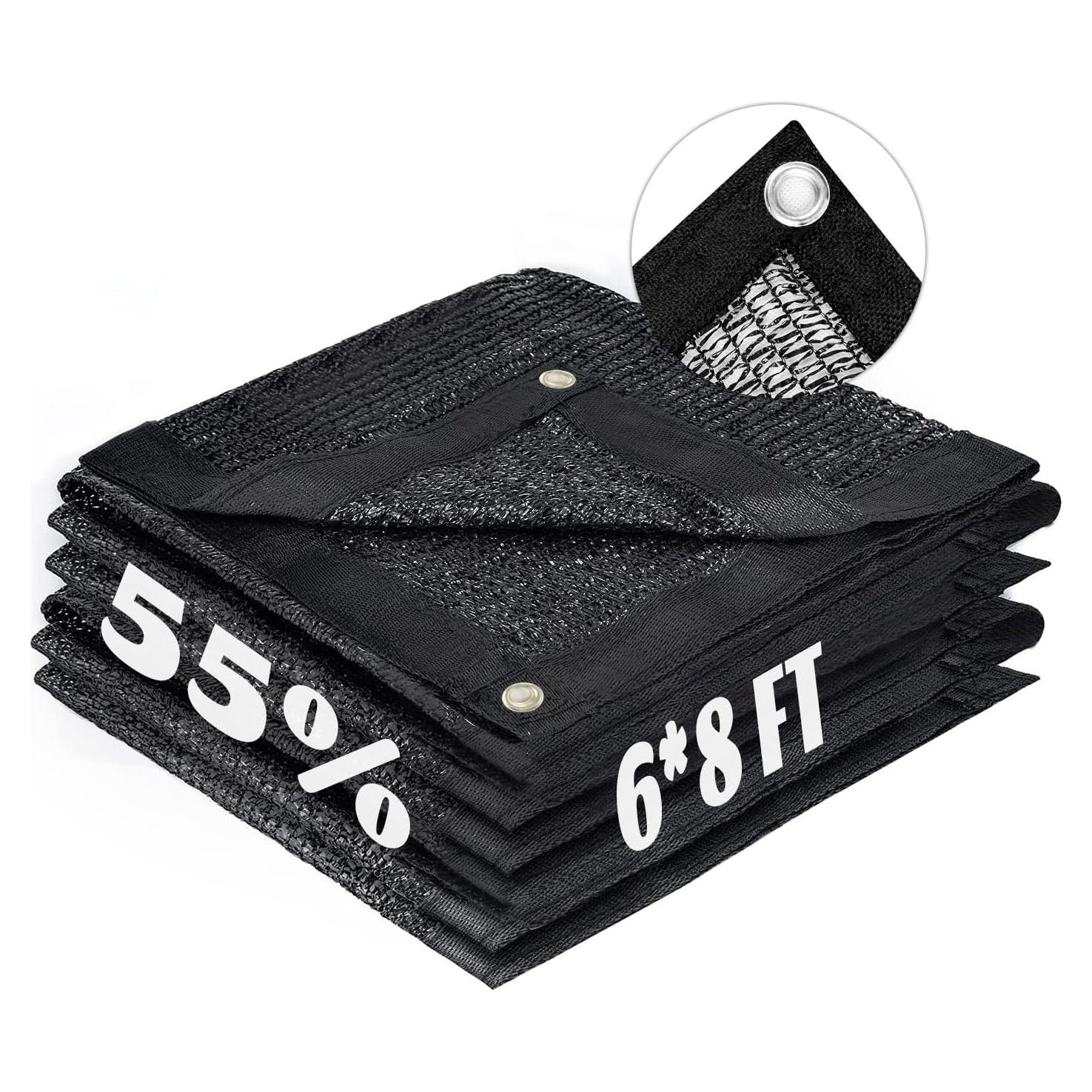 Tela de Sombra Negra 6x2.4m HISTORIA DE AMOR 55% Protección