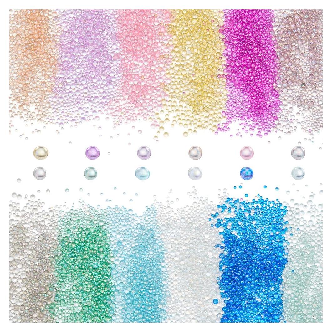 PH PandaHall 8640 Perlas de Resina Redondas 12 Colores 3 mm