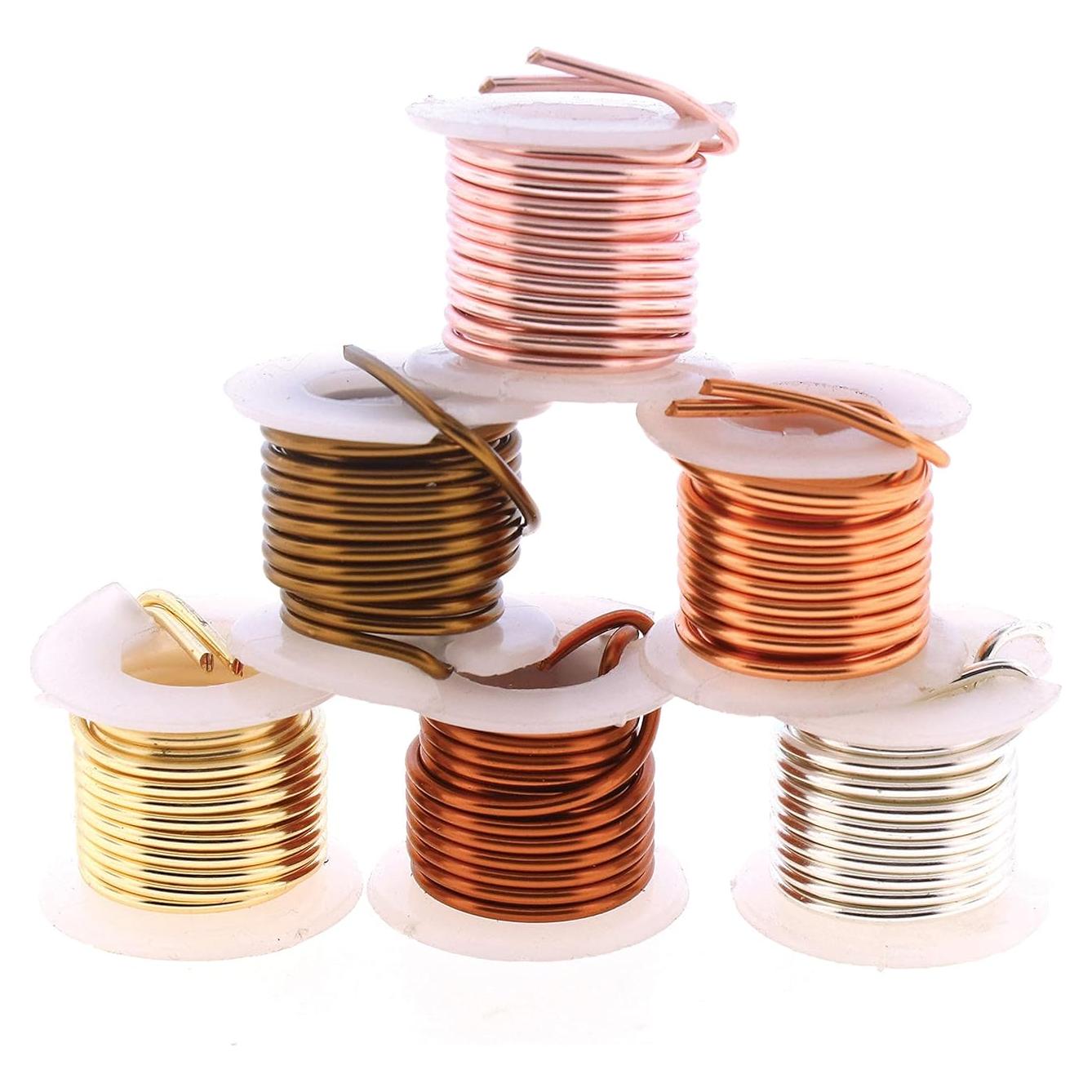 Alambre de Cobre The Beadsmith Calibre 16 Surtido 6 Colores