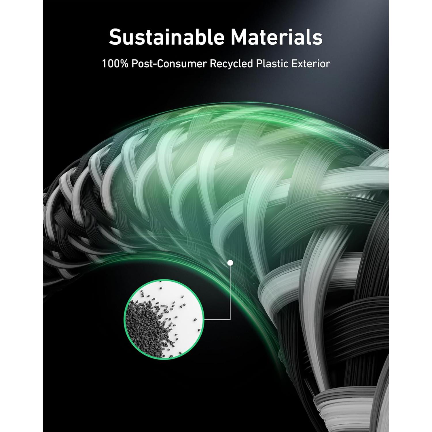 Cable USB C a USB C Anker Prime 240W 30.48 cm Trenzado Reciclado