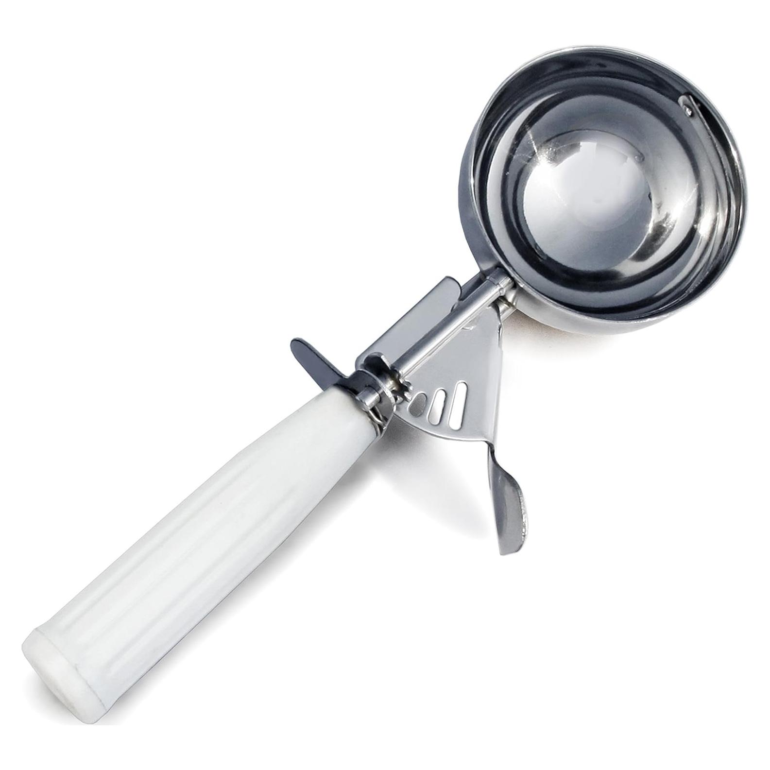 Cucharón de Porción Cuisinox #6 Blanco Acero Inoxidable