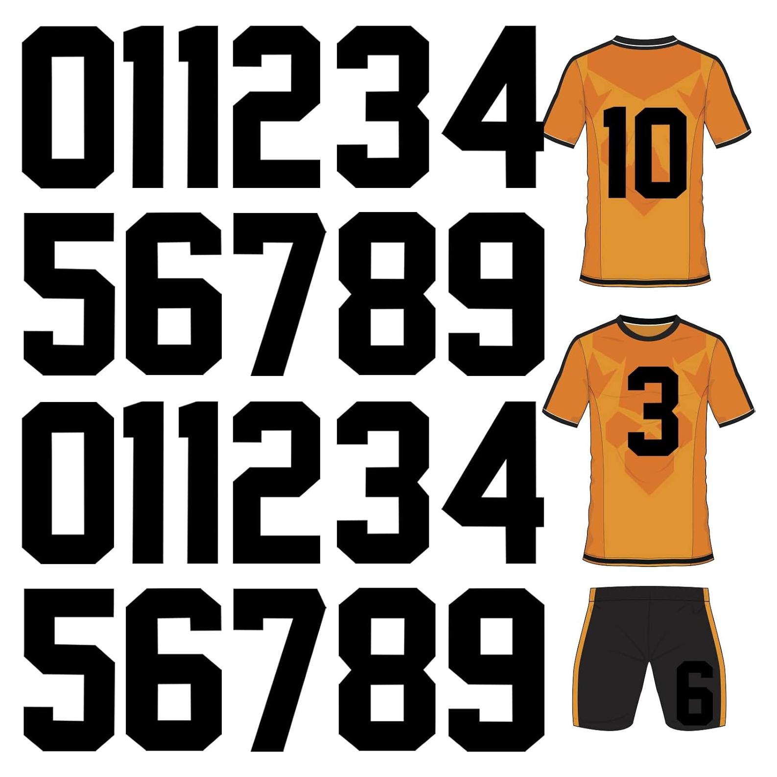 22 Piezas Números de Planchar en Hierro ArtCute 20.3 cm Negro