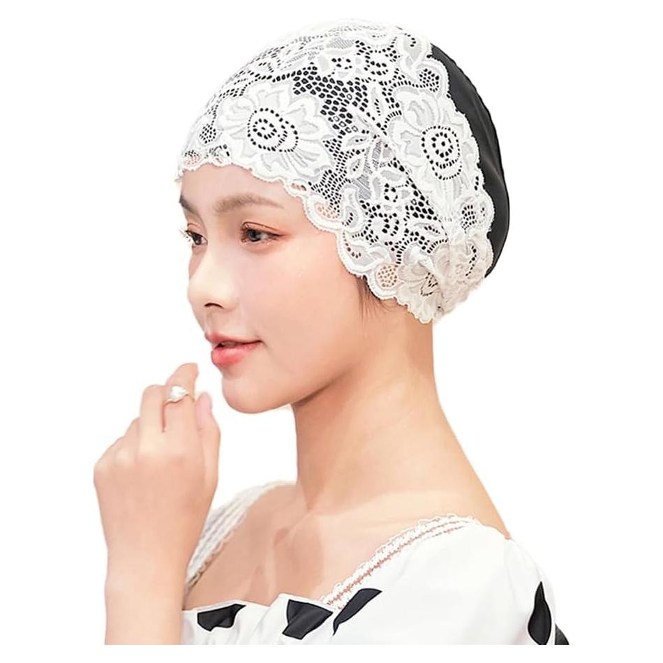 Gorro de natación ITODA para mujeres en silicona negra