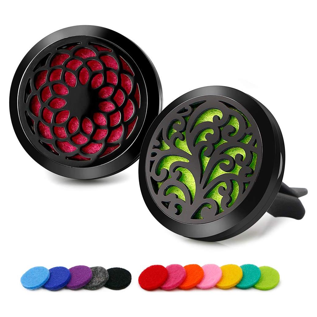 Difusor de Aceite Esencial RoyAroma 30mm Negro con Almohadillas