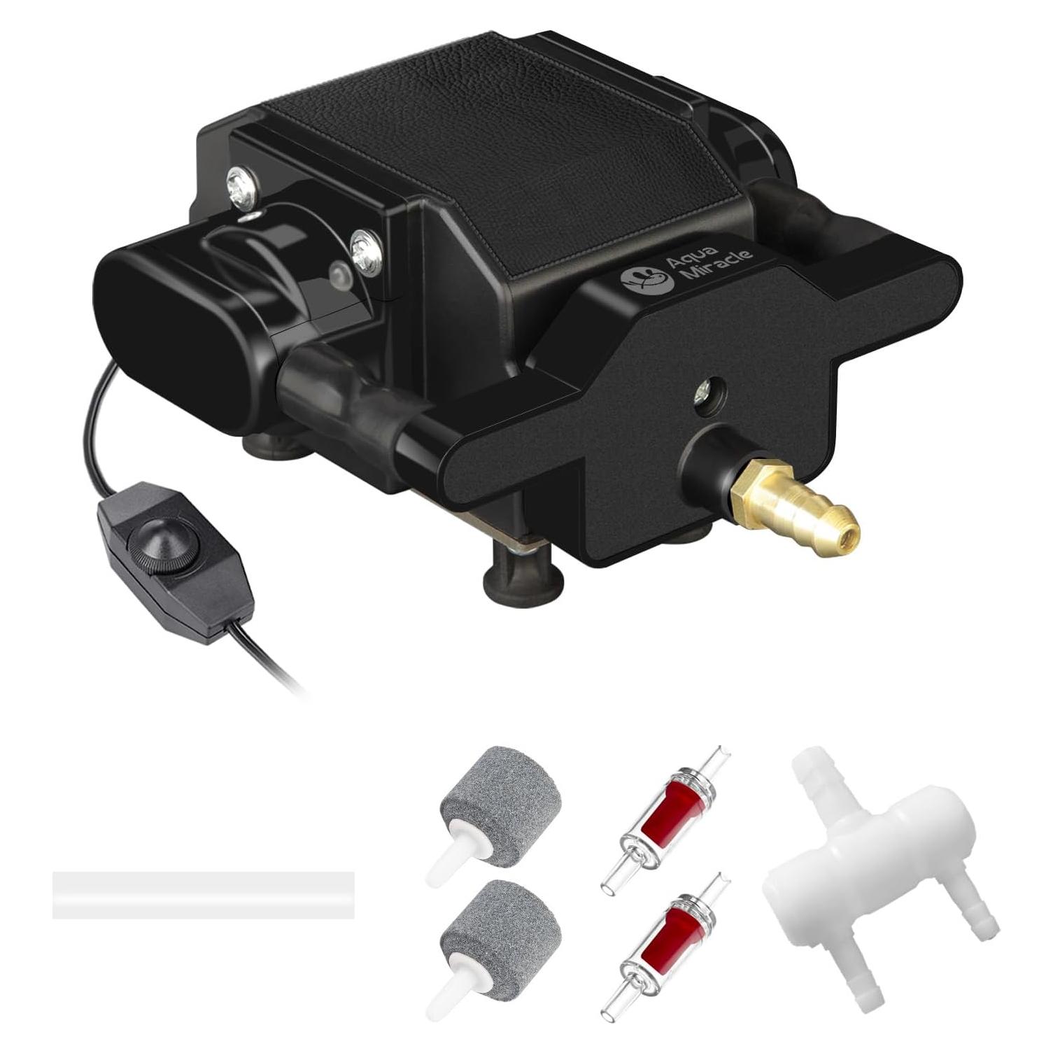 Bomba de Aire Silenciosa AquaMiracle 200GPH 12.5LPM para Acuario