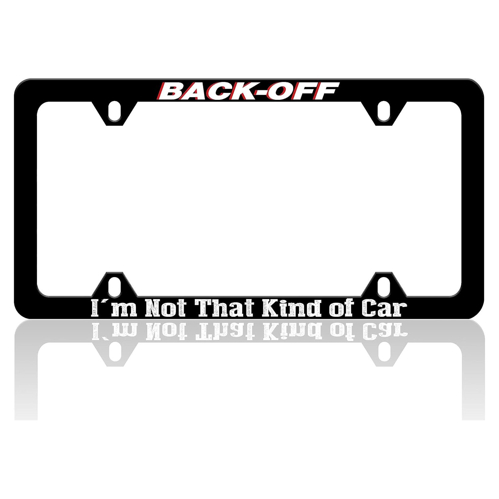 Marco de Placa de Licencia RTINRAN Acero Inoxidable 30.48x15.24 cm