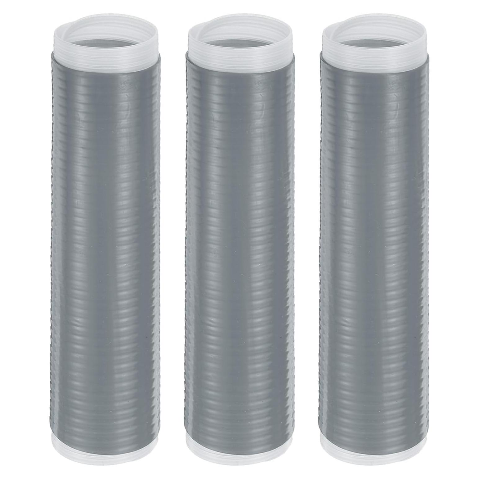 Funda de Mango de Silicona uxcell 3 Pcs Resistente al Calor L