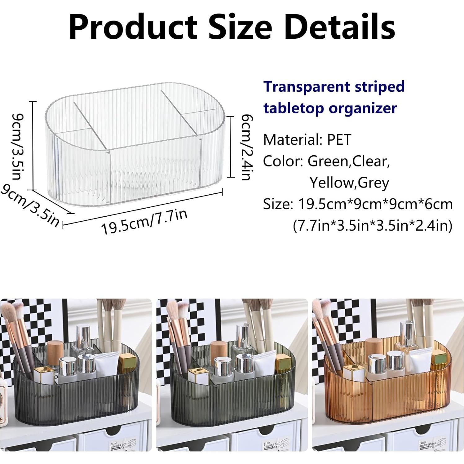 Soporte para Brochas de Maquillaje DASITON Acrílico Transparente 5 Compartimentos