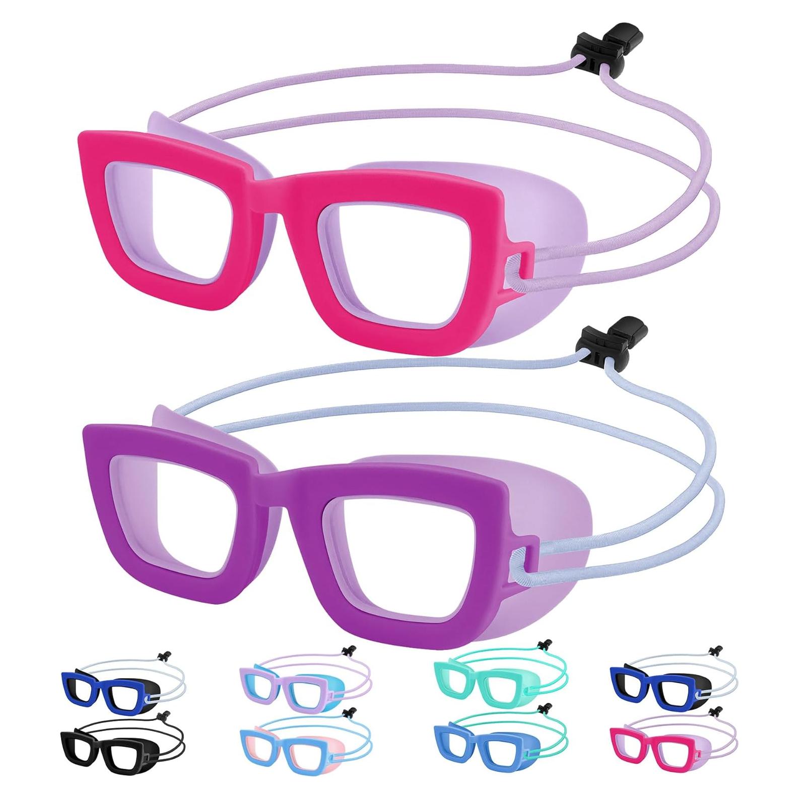 Gafas de natación Vvinca Kids, 2 paquetes, anti-vaho UV, 3-10 años