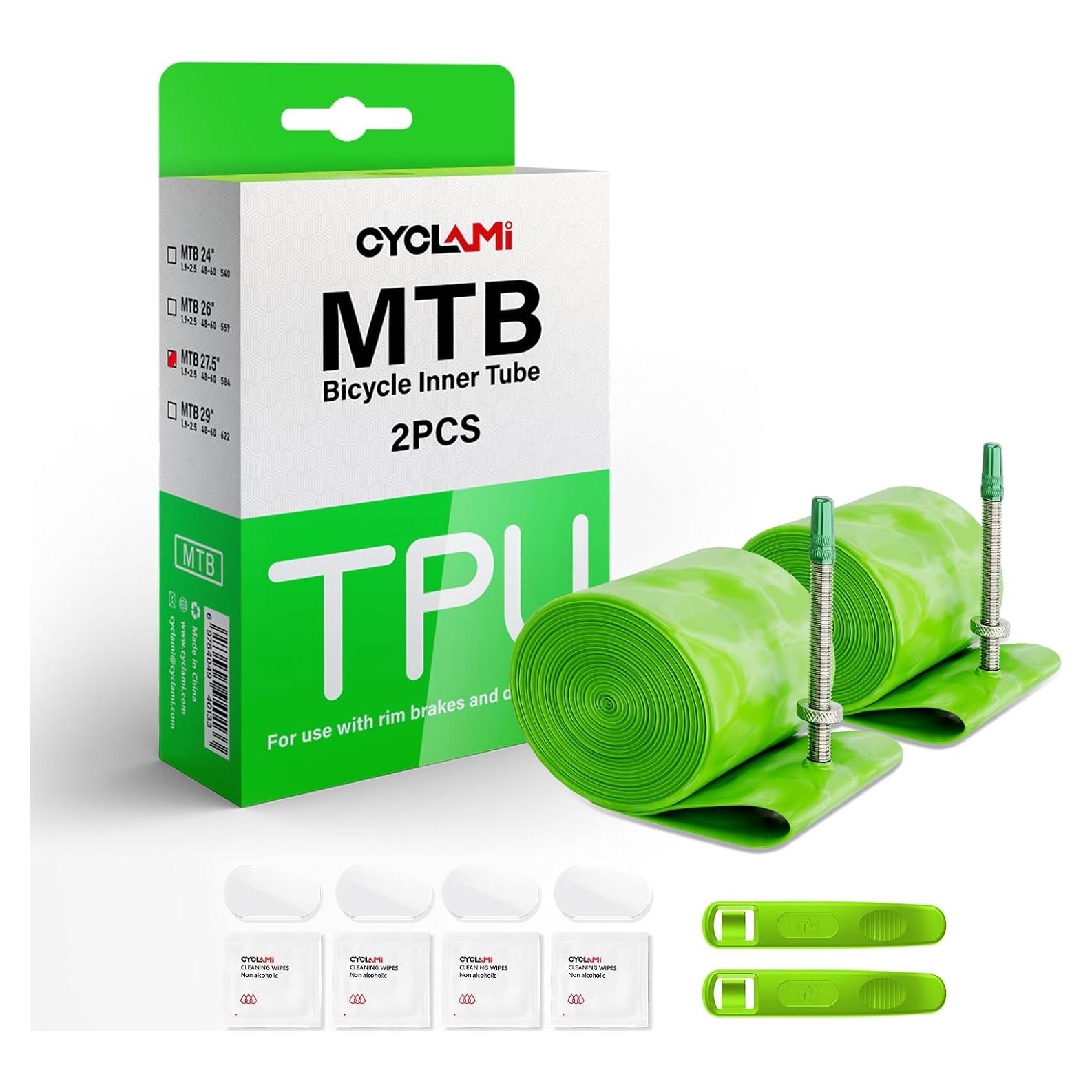 Paquete de 2 Tubos Interiores CYCLAMI 27.5" x 1.9-2.5 TPU