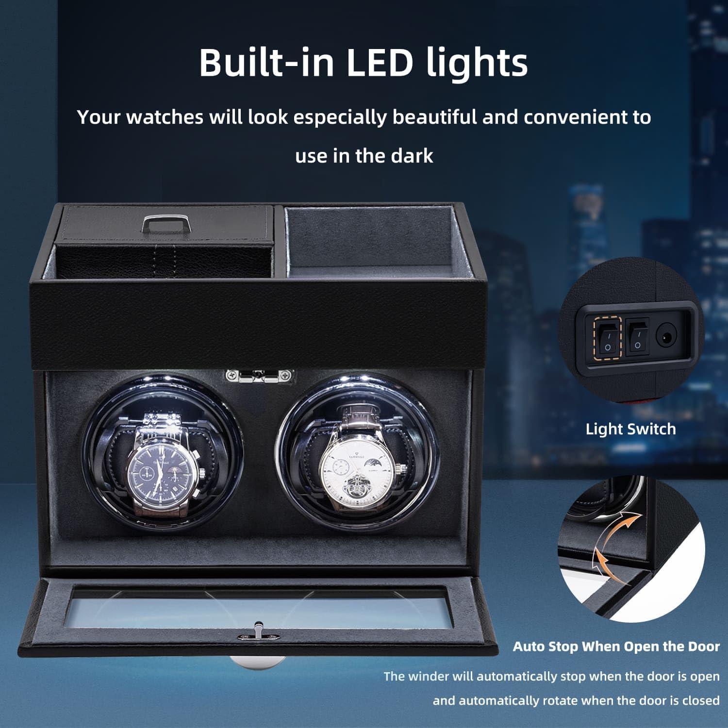 Winder de Reloj Automático Mcbazel para 2 Relojes - Gris