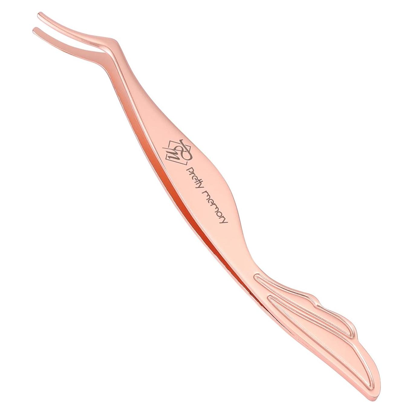 Herramienta Aplicadora de Pestañas Pretty Memory Acero Inoxidable Oro Rosa