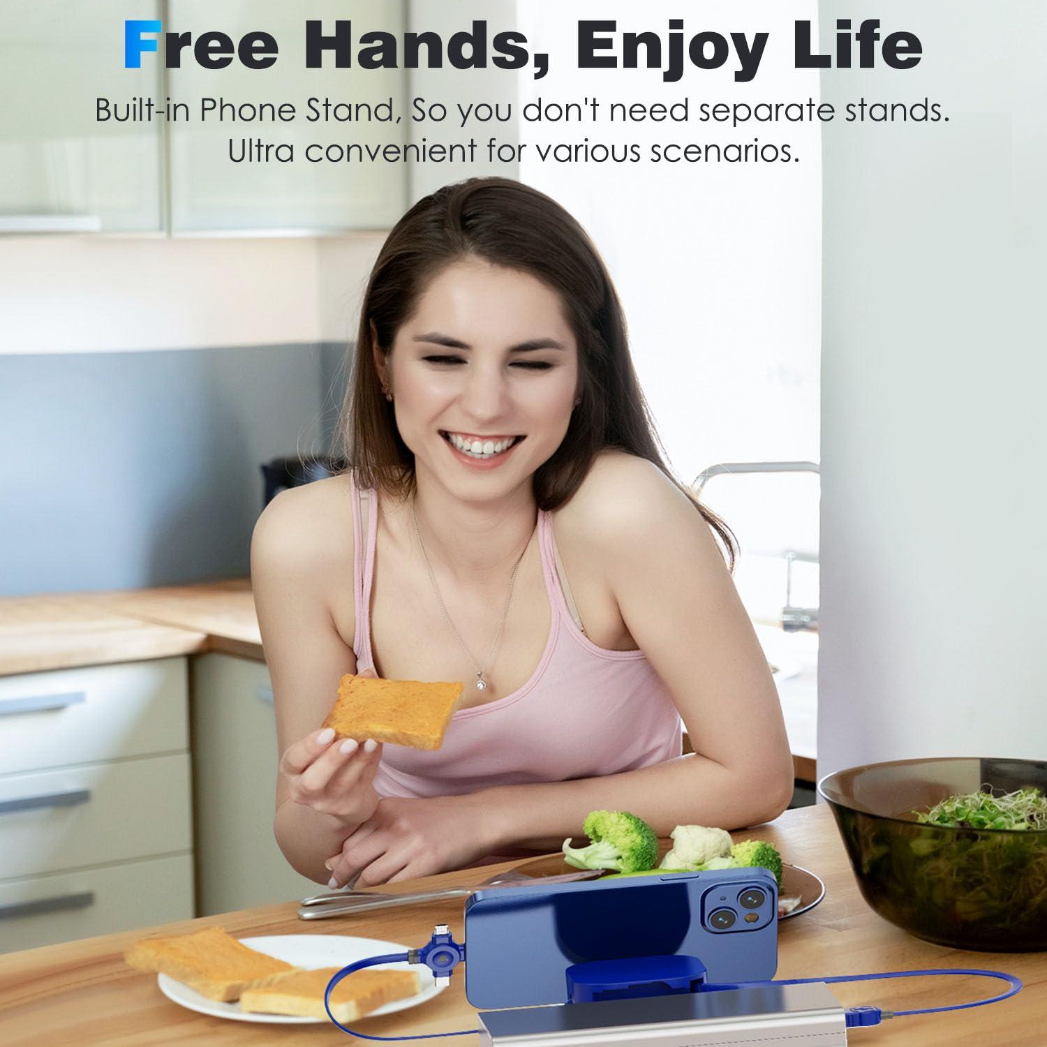 Cable de Carga Múltiple 3 en 1 ASICEN 1.2m Carga Rápida