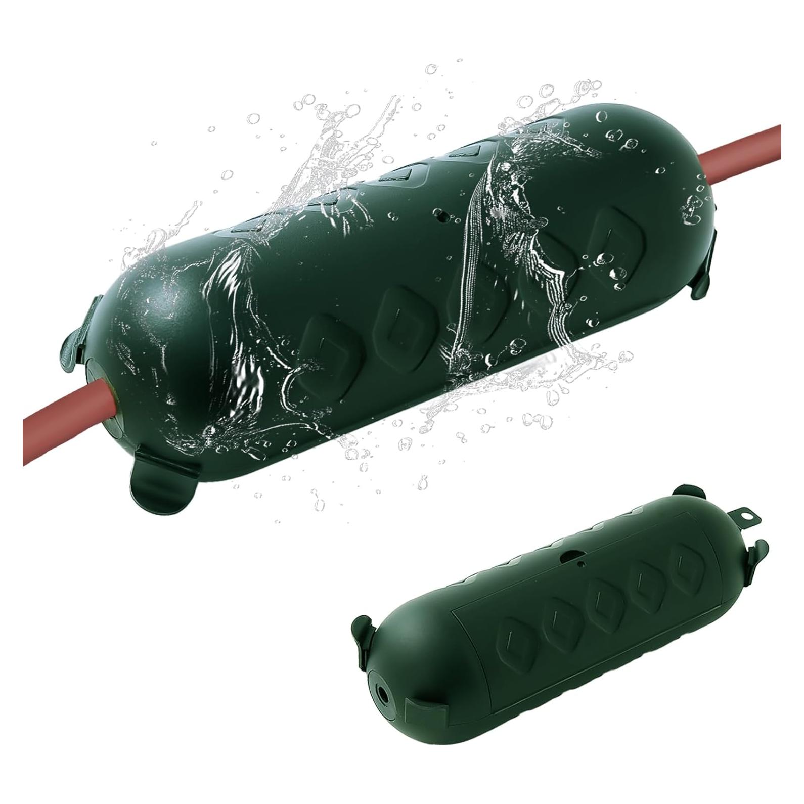 Cubierta de Cable de Extensión Exterior Verde PALARINE IP44 - 2 Unidades