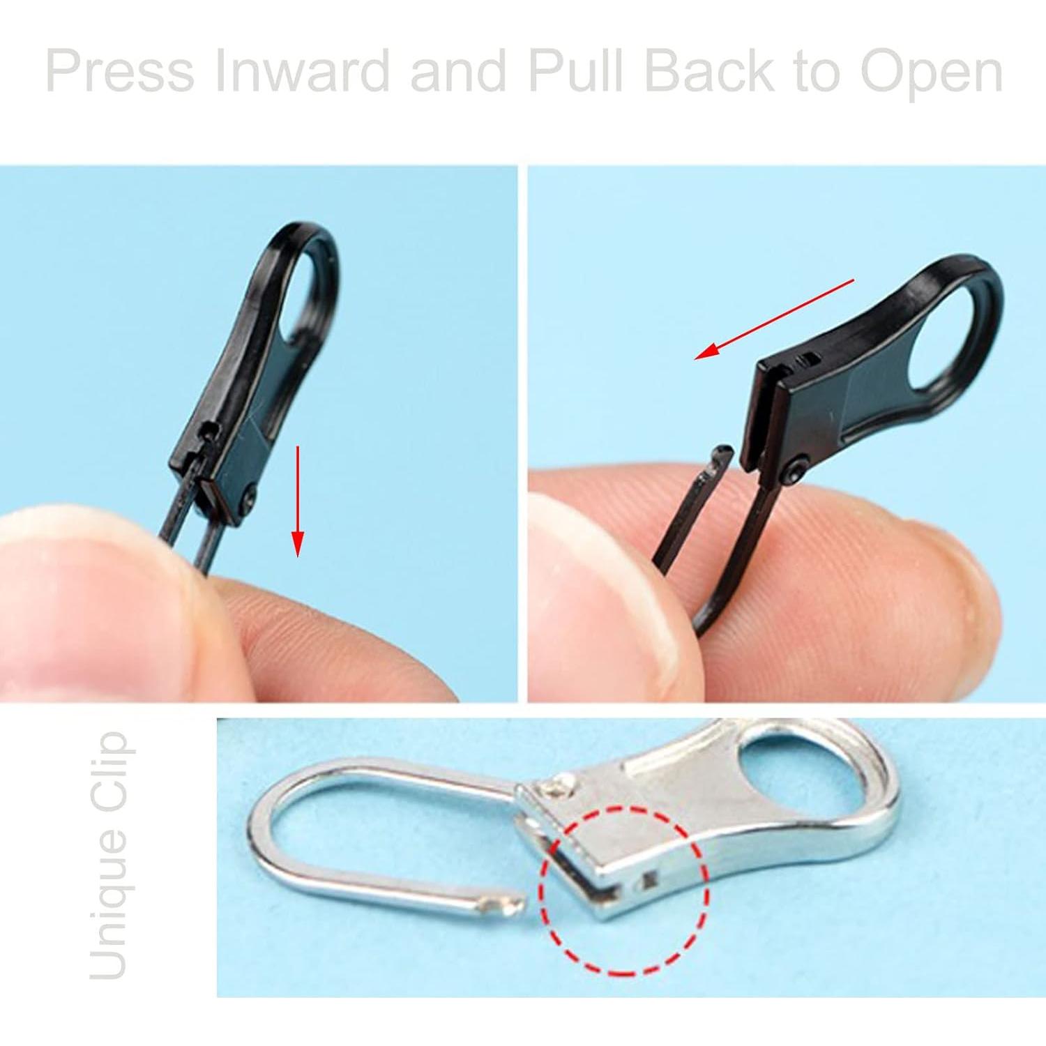 Tirador de Cremallera Desmontable Mizeer 10 Piezas para Ropa