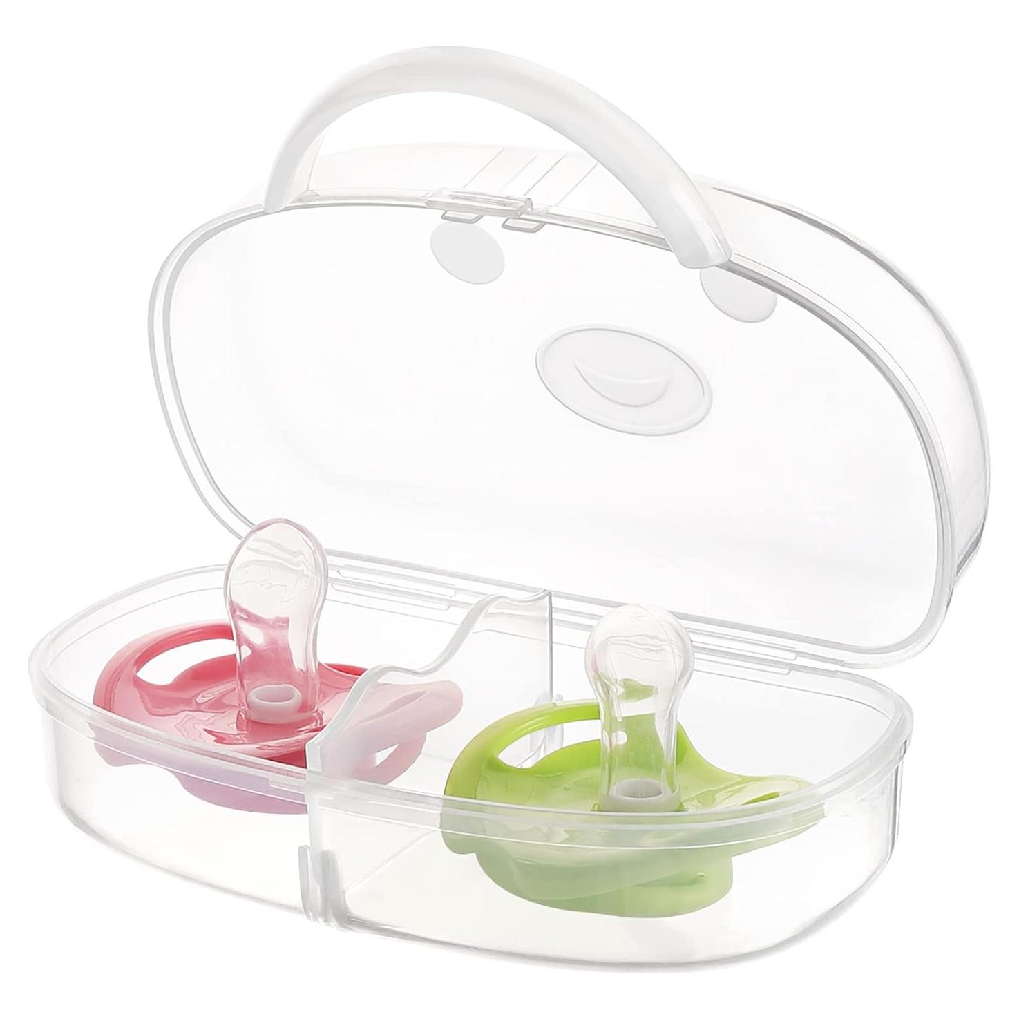 Estuche para Chupetes Accmor Transparente Libre de BPA