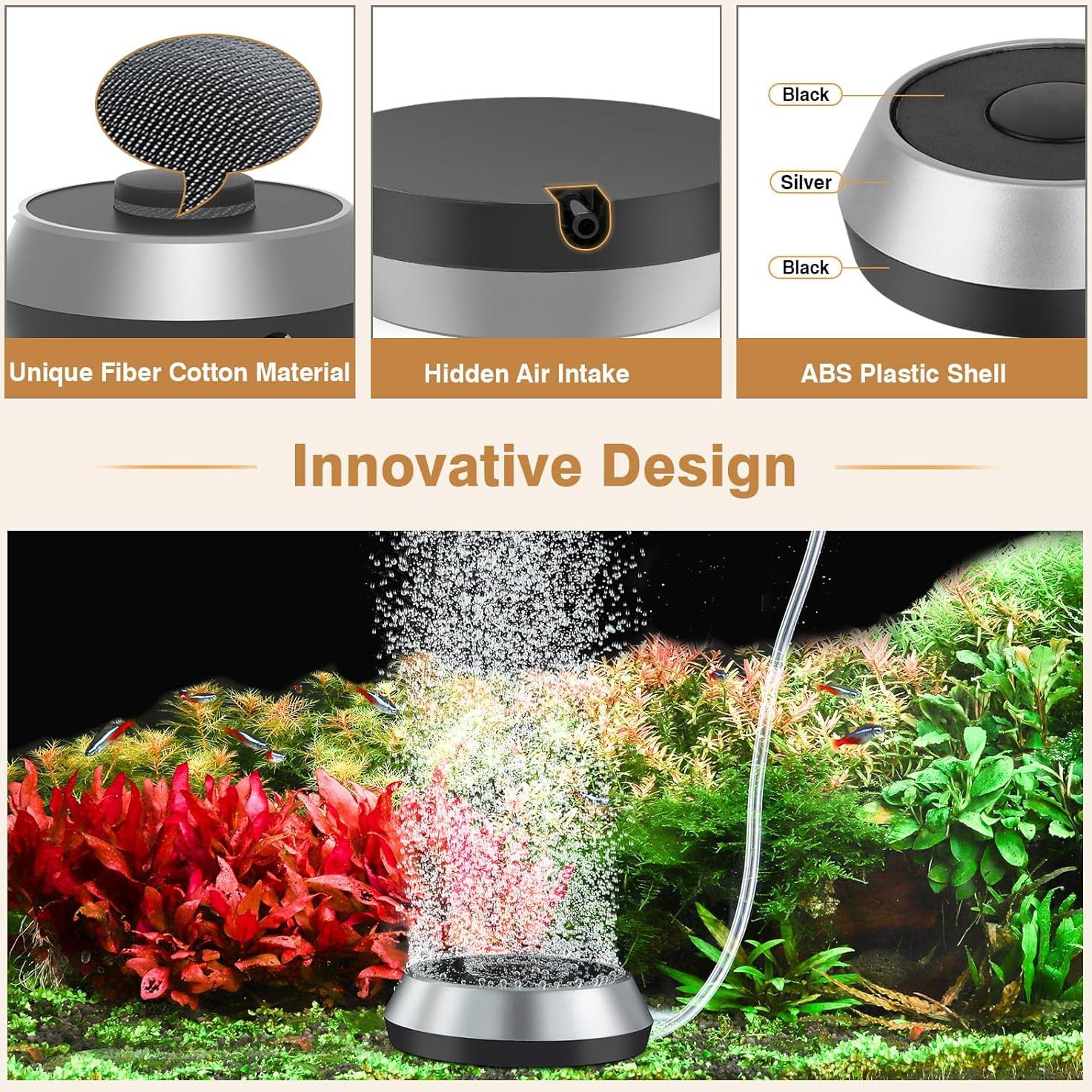 Piedra de Aire para Acuario Hygger 2.3 Pulgadas Difusor de Oxígeno