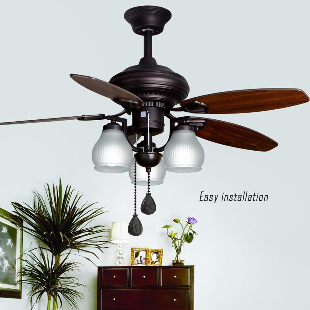 Extensores de cadena de ventilador OMYZERO 30.48 cm 2 piezas Negro