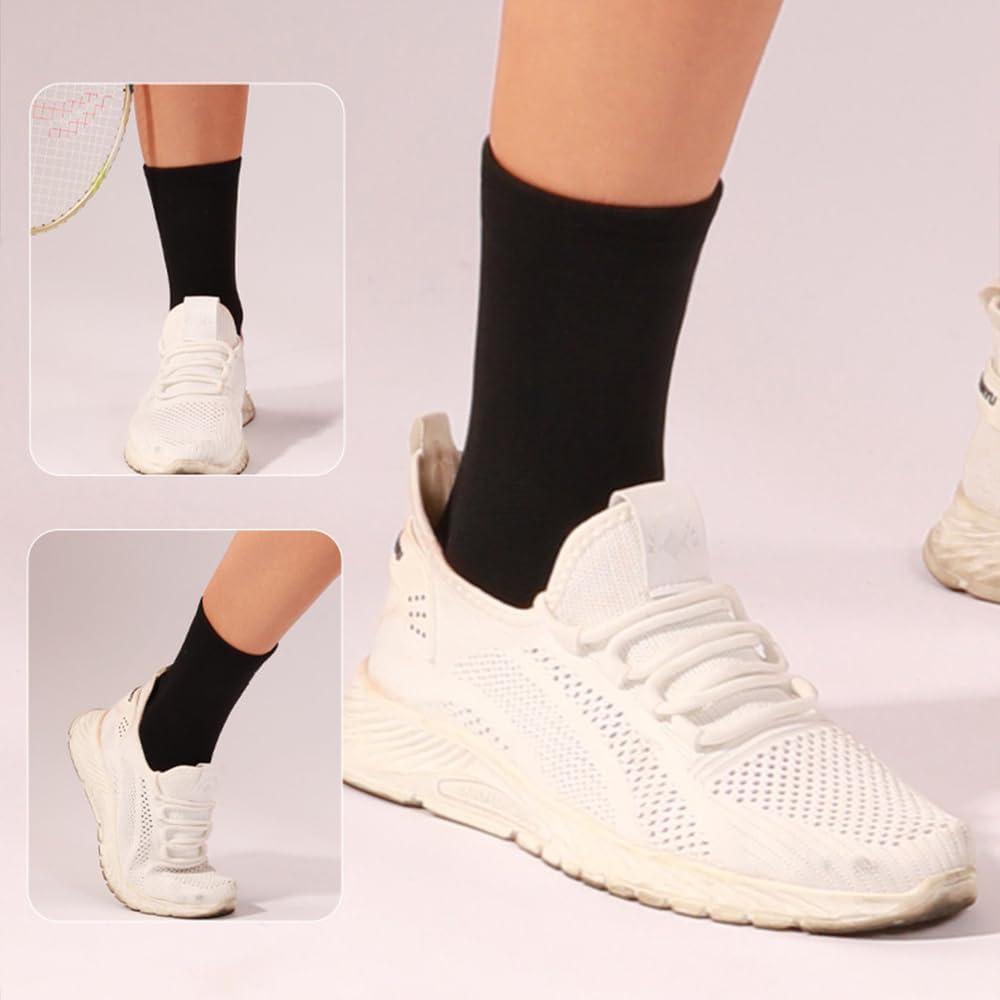 Mangas de Compresión para Tobillo WrtmyR - 2 Pack Mediano Negro