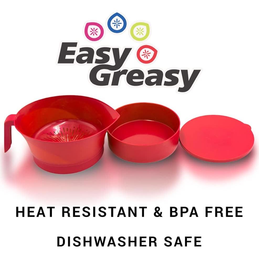 Colador de Grasa Easy Greasy 3 Piezas - Plástico Púrpura
