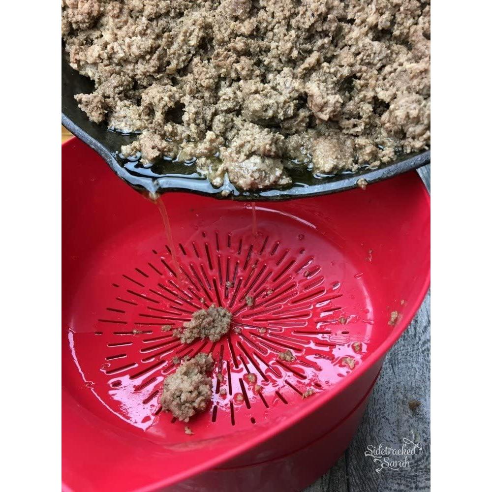 Colador de Grasa Easy Greasy 3 Piezas - Plástico Púrpura