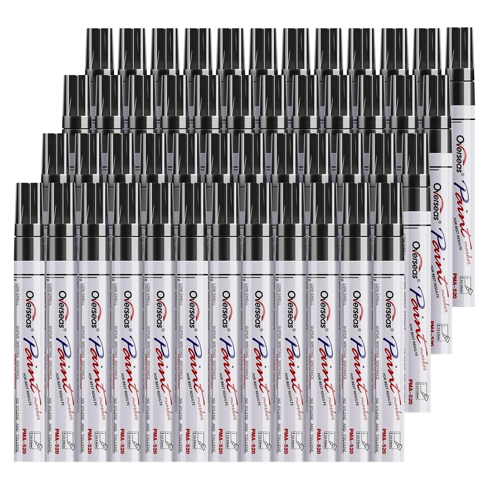 Marcadores Permanentes a Base de Aceite Overseas 48 Unidades