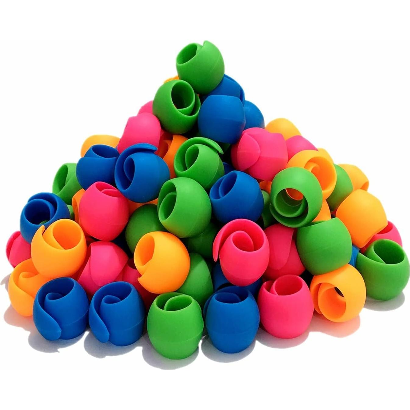 100pcs Ahorradores de Bobinas de Hilo Fbshicung - Silicona Flexible