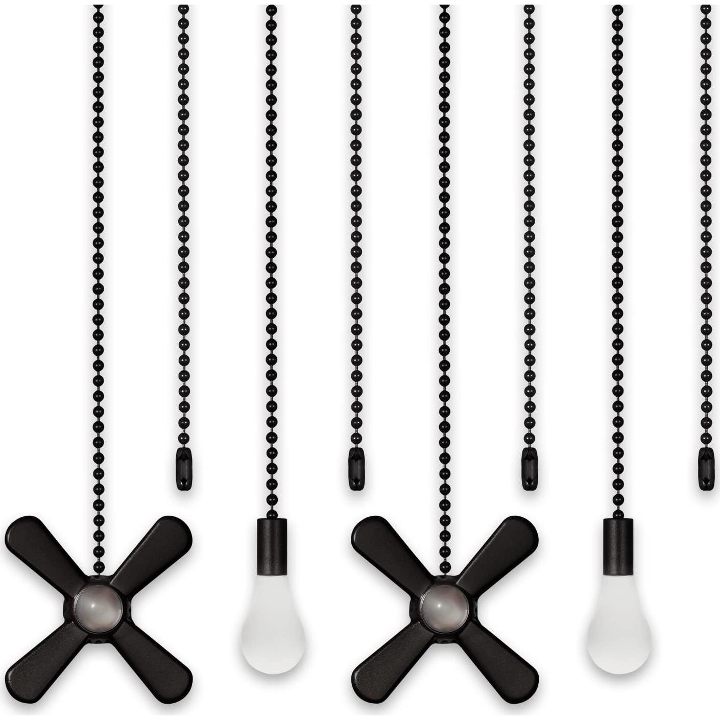 Juego de Cadenas de Tirar para Ventilador ELFCAB 4 Piezas